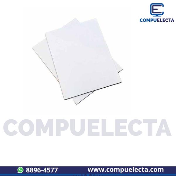 CARTON PRESENTACION CARTA BLANCO Y NEGRO 21X28CM  UNIDAD