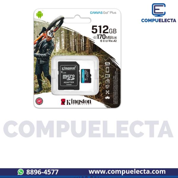 MEMORIA MICRO SD 512GB KINGSTON CLASS10
