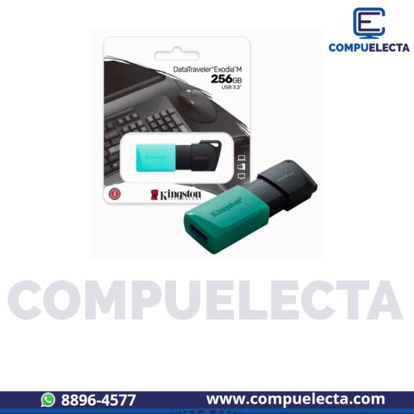 MEMORIA USB 256GB KINGSTON DTXM/256GB NEGRA/VERDE
