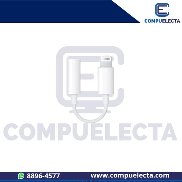 ADAPTADOR IPHONE A 3.5MM AUDIO APPLE ORIGINAL MMX26AM