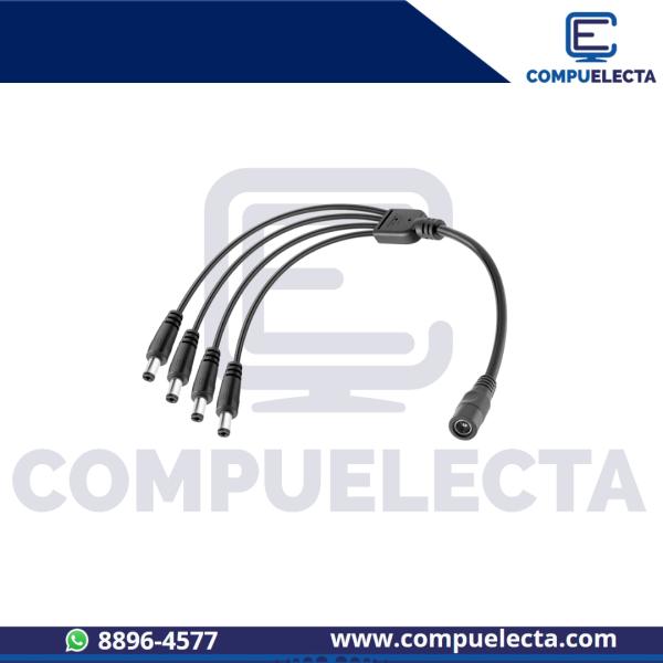 CABLE DC 12V 1 A 4 SALIDAS 5.5 2.1MM FXXDC1T4001C