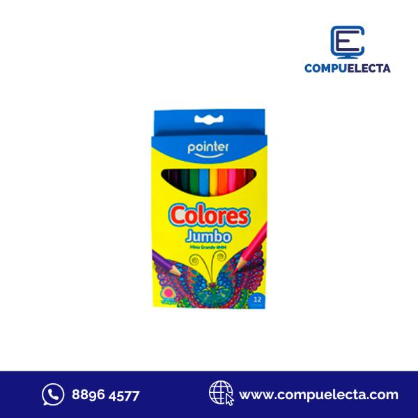 LAPIZ DE COLOR JUMBO X12 POINTER TCP-12JB