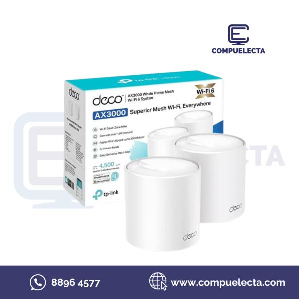 ROUTER TP-LINK AX3000 DECO X50 Wi-Fi 6 (2-PACK) MESH