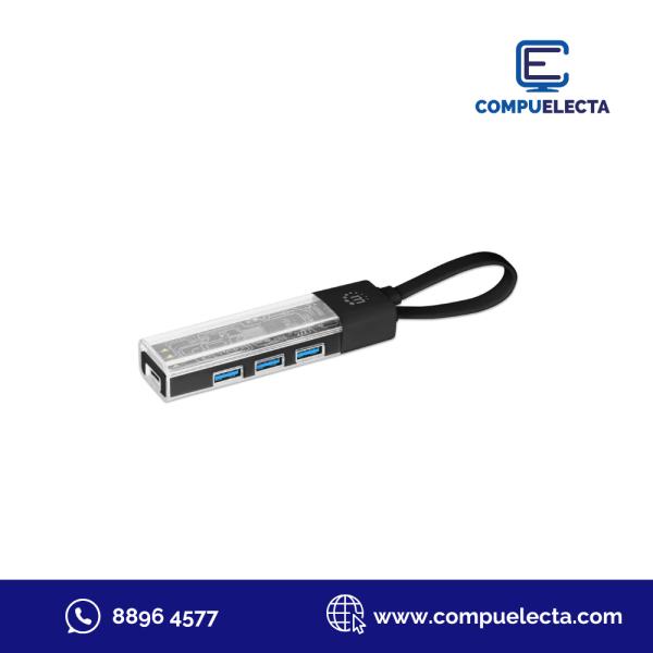 HUB USB 3.0 MANHATTAN 4USB +1 TIPO C 181013