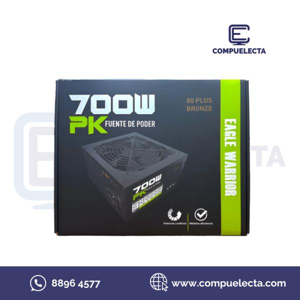 FUENTE DE PODER EAGLE WARRIOR 700W BRONZE  PK700R2B001C