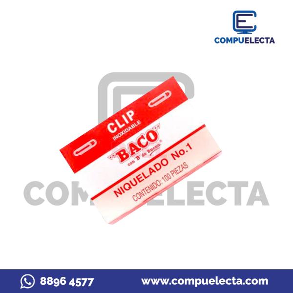 CLIPS 33MM 100PIEZAS BACO CL006