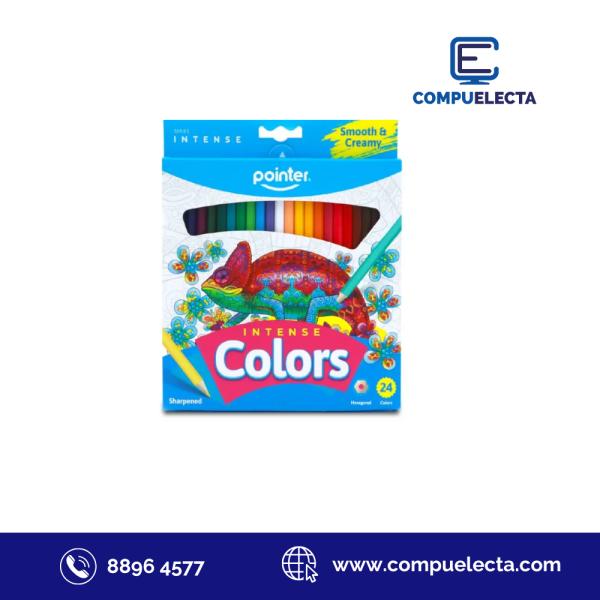 LAPIZ DE COLORES x 24 (SUPER CREMOSOS) BT-HCP-24