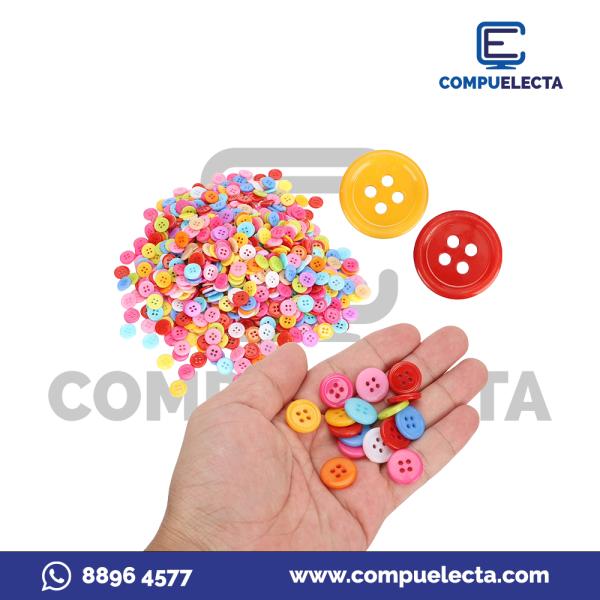 BOTONES DECORATIVOS NATURAL X 50 PZS ANC-2203