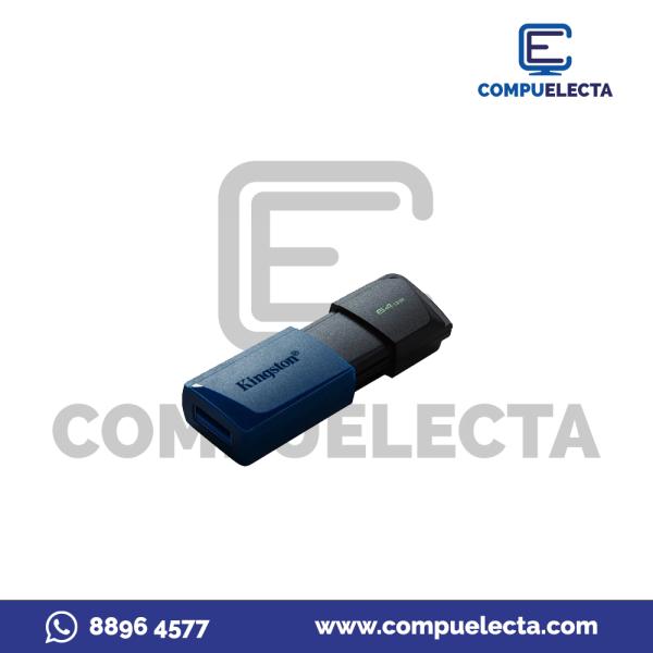 MEMORIA USB 64GB KINGSTON DTXM/64GB AZUL/NEGRO