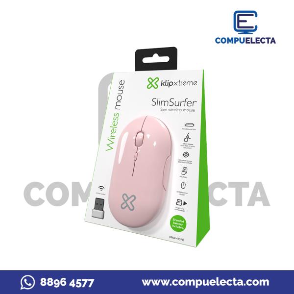 MOUSE KLIPX INALAMBRICO KMW-415PK ROSADO