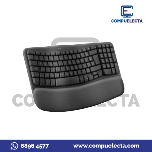 TECLADO LOGITECH WAVE KEYS ERGONOMIC WIRELESS ESPA&Ntilde;OL NEGRO
