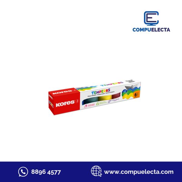 TEMPERA KORES SET 6 COLORES N.72426