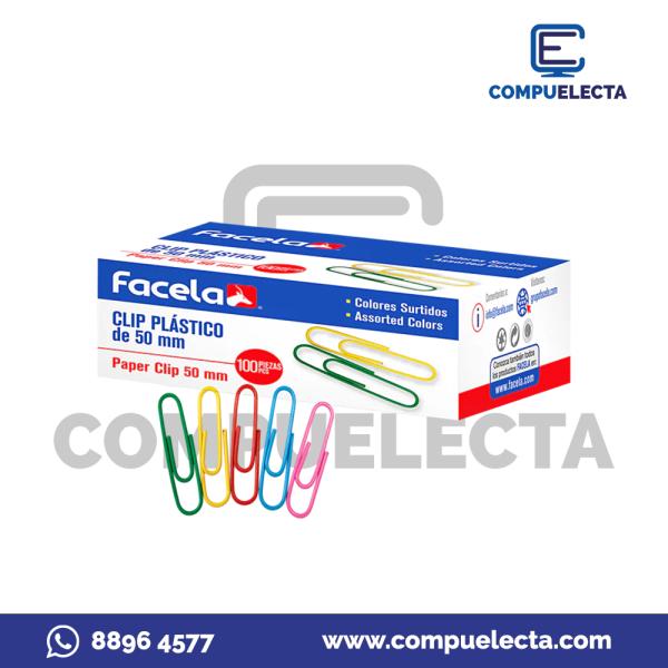 CLIPS 50MM COLORES 100PIEZAS FACELA PT16669