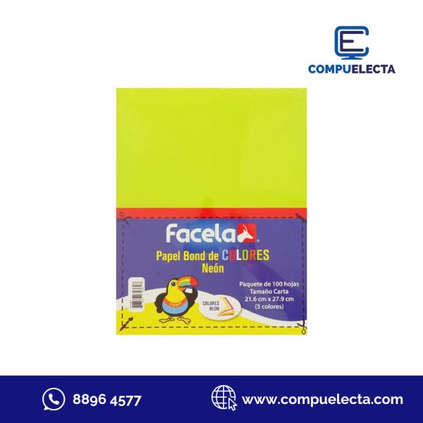 PAPEL COLORES BASICOS FACELA CARTA 100U