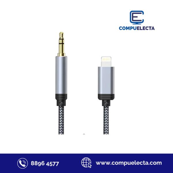 CABLE LIGHTNING A 3.5MM MACHO MICCELL VQ-AUX002