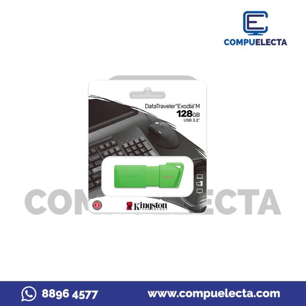 MEMORIA USB 128GB KINGSTON KC-U2L128-7LG VERDE