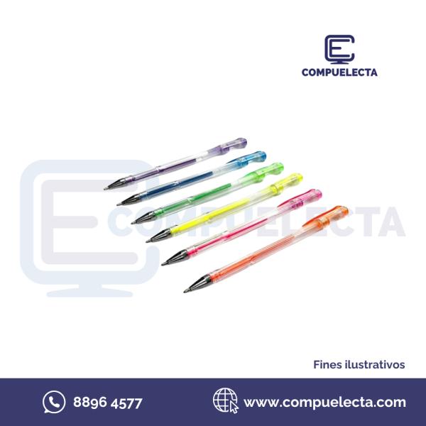 BOLIGRAFO GEL 61309 NEON 6 COLORES