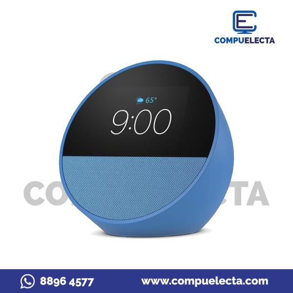 PARLANTE P AMAZON ALEXA ECHO SPOT 2024 CON ALARMA