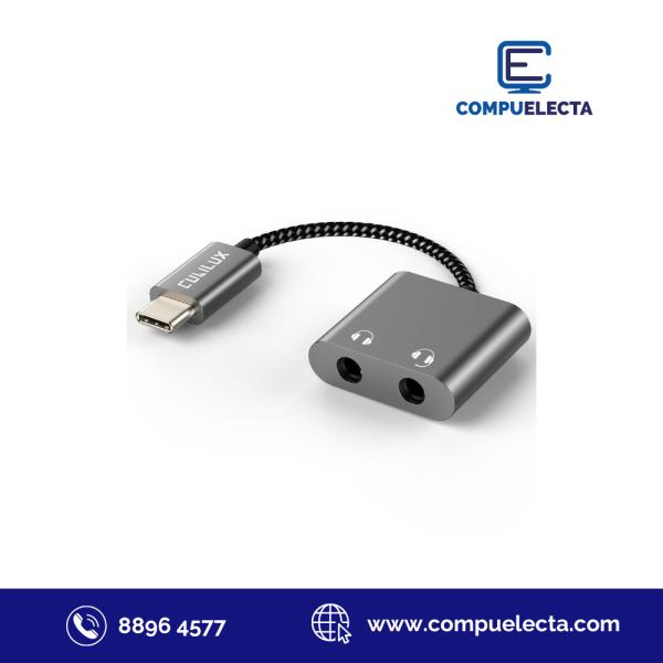 CABLE TX04 TIPO C DOBLE A 3.5MM TIPO C TX-04