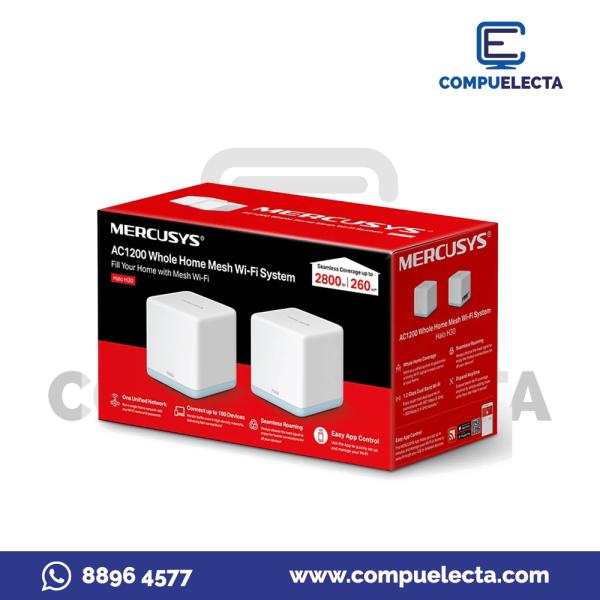ROUTER MERCUSYS AC1200 HALO H30 (2-pack) MESH