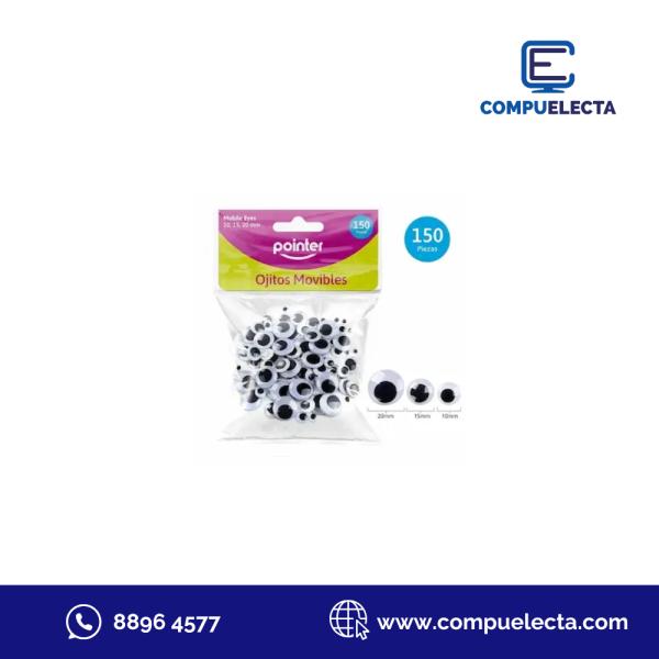 OJITOS MOVILES PARA MANUALDIADES x 150 PZAS POINTER EY-52774