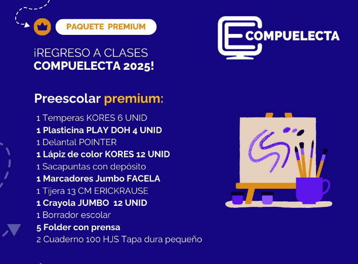 PAQUETE  PREESCOLAR PREMIUM