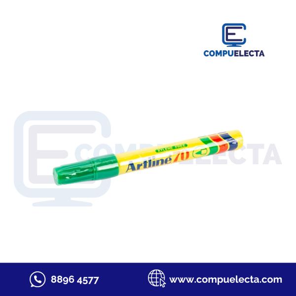 MARCADOR PERMANENTE RECARGABLE ARTLINE 70 VERDE