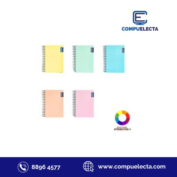 CUADERNO RESORTE COLOR QUEST 80 HJS