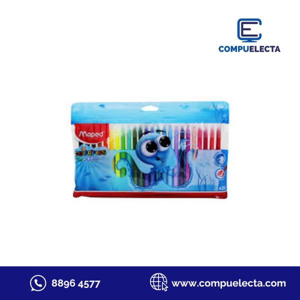 MARCADOR MAPED COLOR PEPS OCEAN 24U