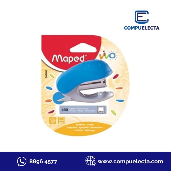 GRAPADORA MAPED MINI VIVO PASTEL + 400 GRAPAS BLISTER
