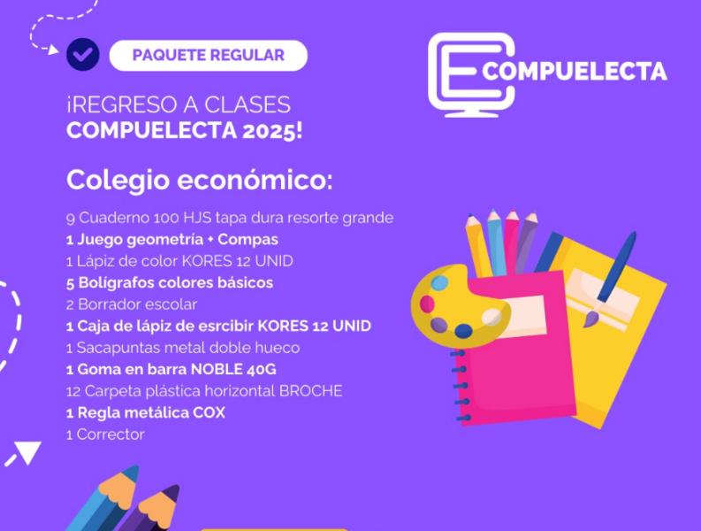 PAQUETE COLEGIO ECONOMICO