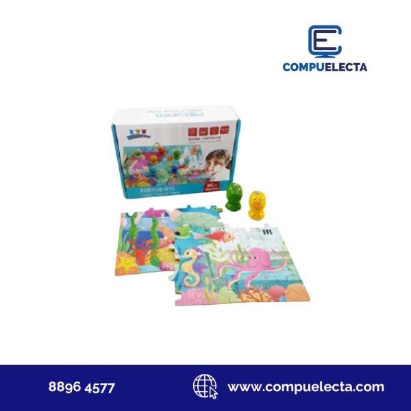 JUEGO DE PESCA DE MADERA CON ROMPECABEZAS 45046