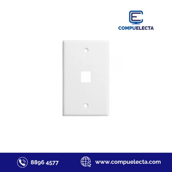 PLACA P/PARED LANTEK 1 POSICION LTK-F1R