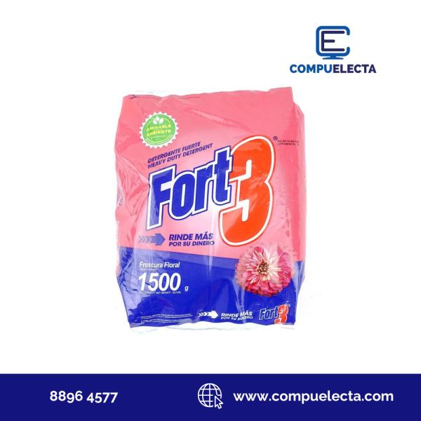 DETERGENTE FORT 3 FLORAL 1.5KG