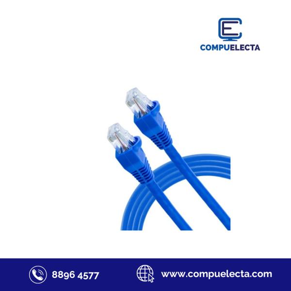 CABLE RED 2FT CAT6A LANTEK AZUL PLANO