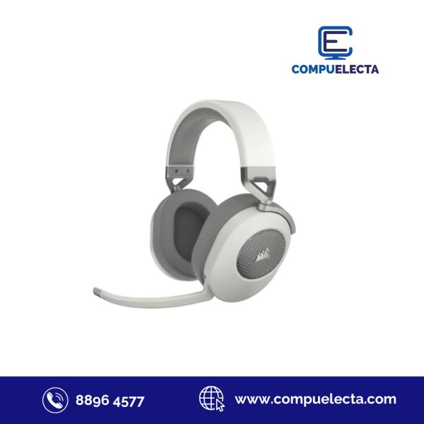 AUDIFONO HEADPHONES GAMER CORSAIR HS65 INALAMBRICO BLANCO