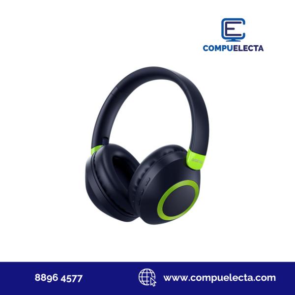 AUDIFONO HEADPHONES ORAIMO BOOMPOP2S OHP-610S INAL&Aacute;MBRICO  AZUL/VERDE