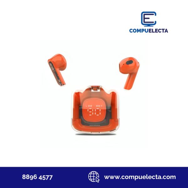 AUDIFONO EARPHONES MOONKI MH-TWS50 NARANJA