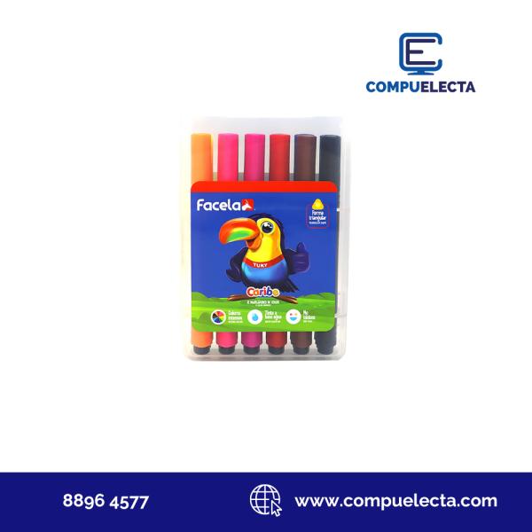 MARCADORES FACELA COLORES TRIANGULAR 48U PT94052