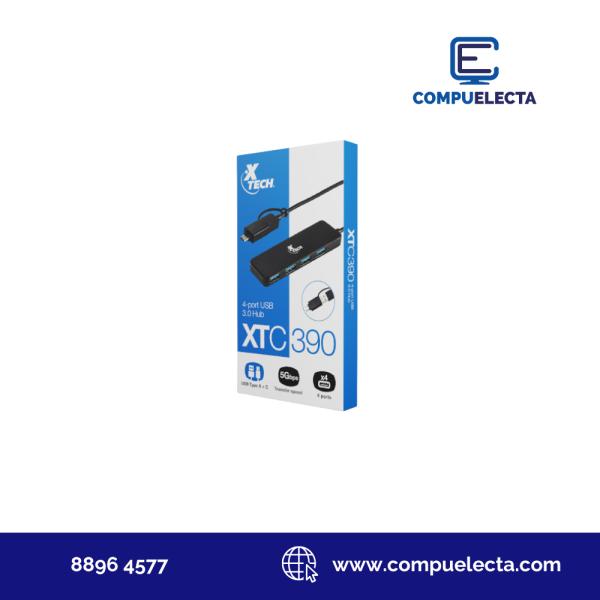 HUB TIPO C+USB XTECH 4USB XTC-390