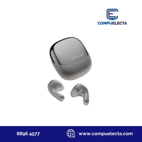 AUDIFONO EARPHONES HIFUTURE CHROMEBUDS GRIS