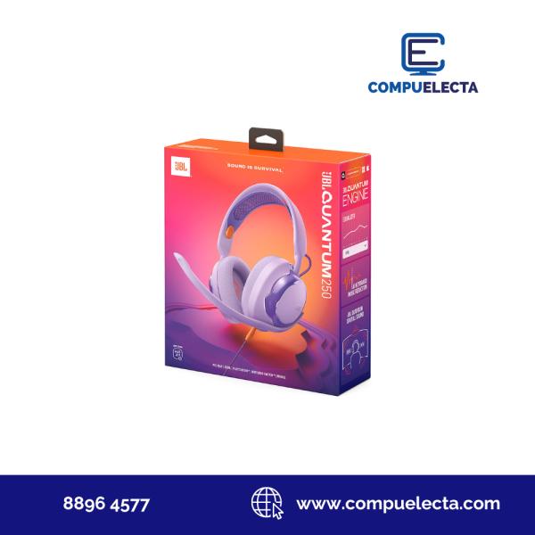 AUDIFONO HEADPHONES GAMER JBL QUANTUM 250 MORADO