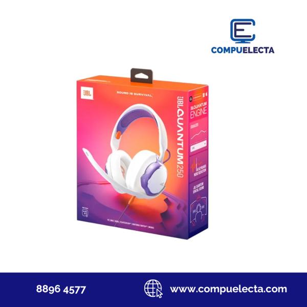 AUDIFONO HEADPHONES GAMER JBL QUANTUM 250 BLANCO