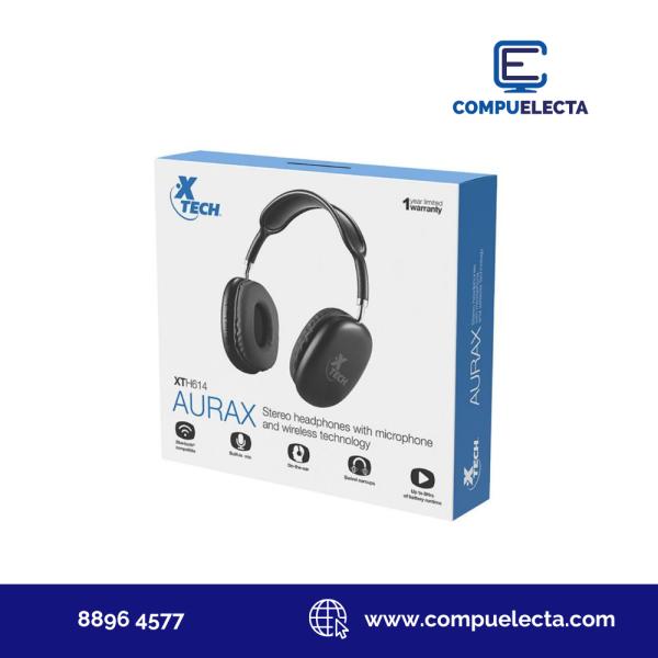 AUDIFONO HEADPHONES XTECH AURAX XTH614 NEGRO