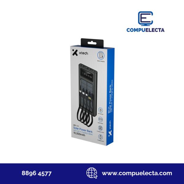 BATERIA EXTERNA SOLAR BANK POWER XTECH 10000MAH XPB-100