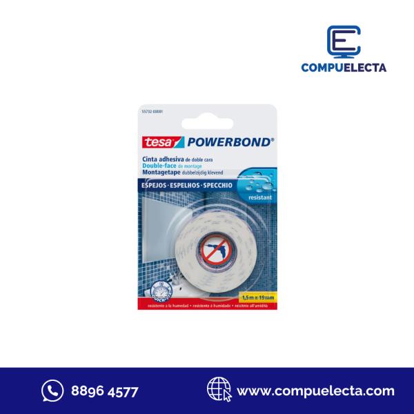 CINTA TESA POWERB 1.5MX19MM TRANSPARENTE