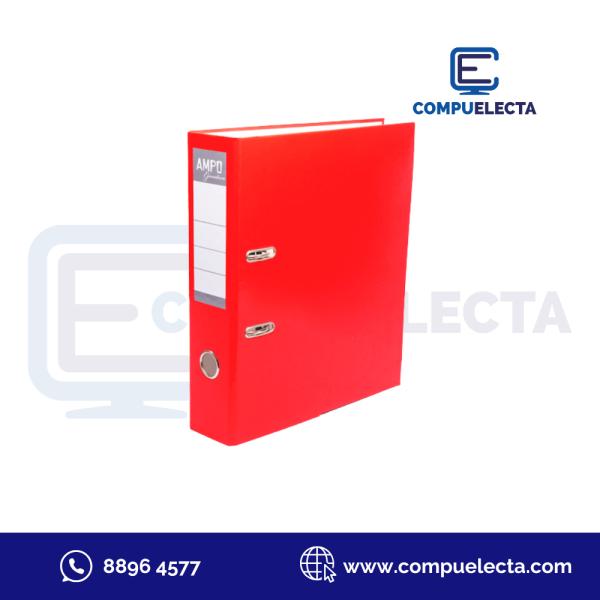 ARCHIVADOR AMPO LUX T-830 CARTA  ROJO (EDJJ)