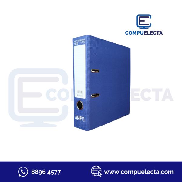 ARCHIVADOR AMPO LUX T-830 CARTA AZUL (EDJJ)