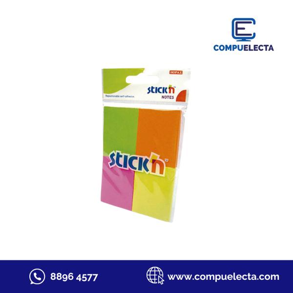 BLOCK  NOTAS ADH STICKN 38X50 NEON (PAQ4C) N21091