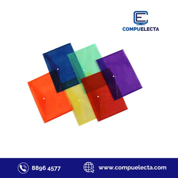 SOBRE PLASTICO HORIZ C/BROCHE 1/2 CARTA ERICHKRAUSE 50304